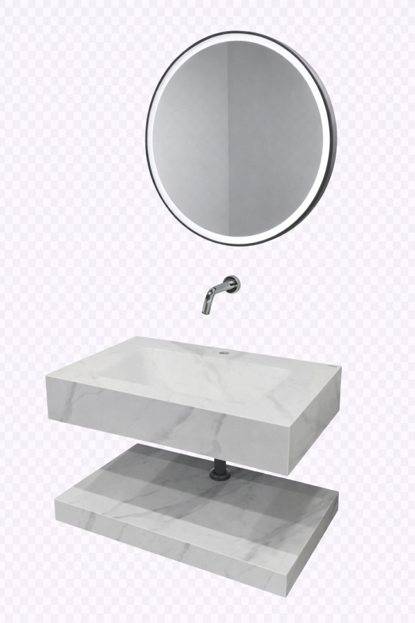 Cabinet+LED mirror